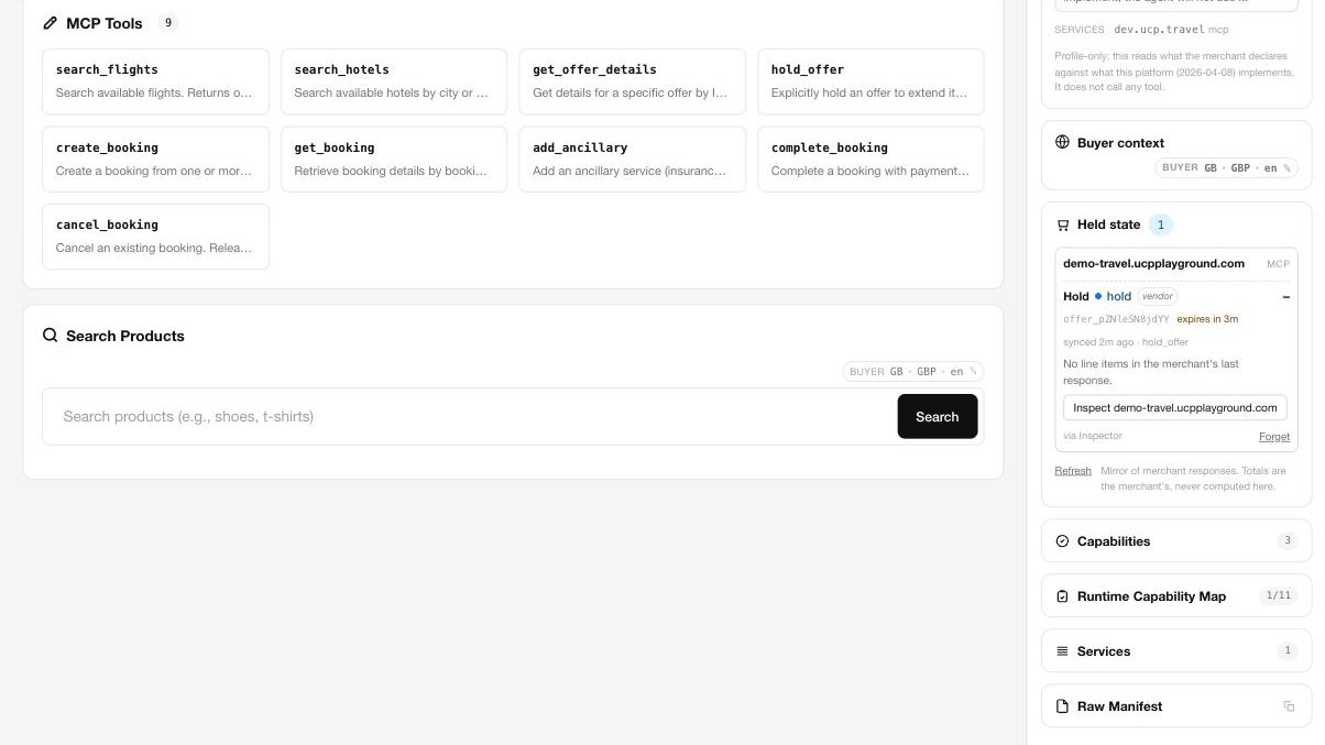 Inspector — buyer context and held state